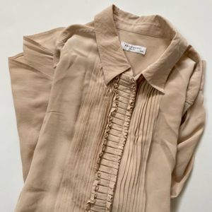 Equipment Femme Silk Tuxedo Blouse